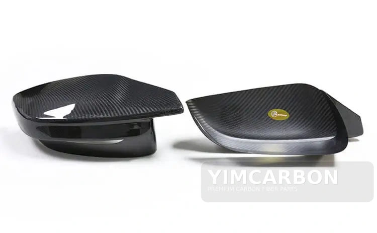 BMW M2 G87 dry carbon fiber mirror cap overlay pair