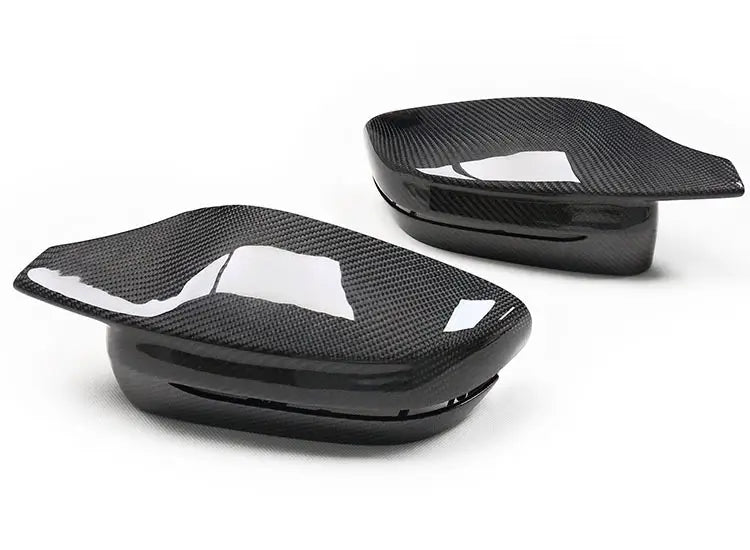 BMW G20 G30 M Style carbon fiber mirror caps installed