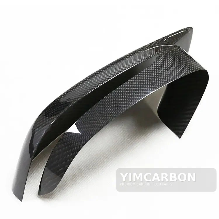 BMW M3 G80 M4 G82 dry carbon fiber mirror caps installed
