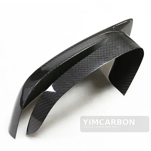BMW M3 G80 M4 G82 dry carbon fiber mirror caps installed
